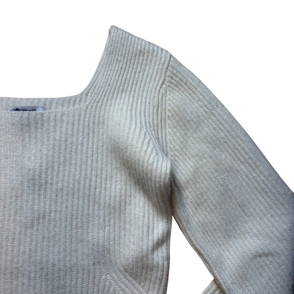 Madewell SoftWool Square-Neck Pullover Sweater Women's Size XXS New With Tags! - Picture 3 of 5
